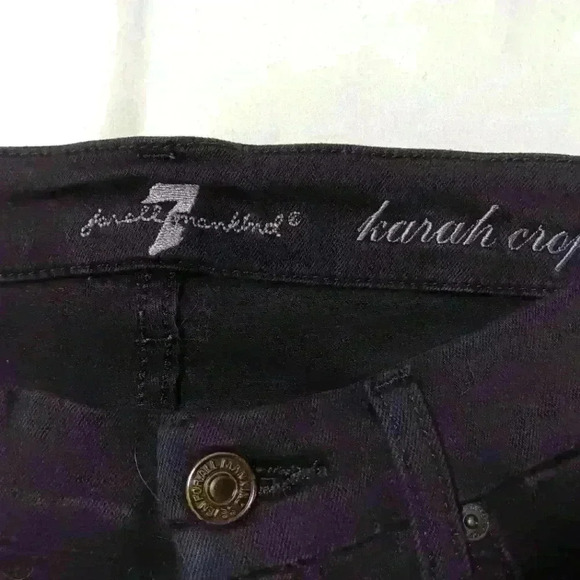 7 For All Man Kind  Karah straight leg crop. Ladies size 28 - Picture 5 of 7